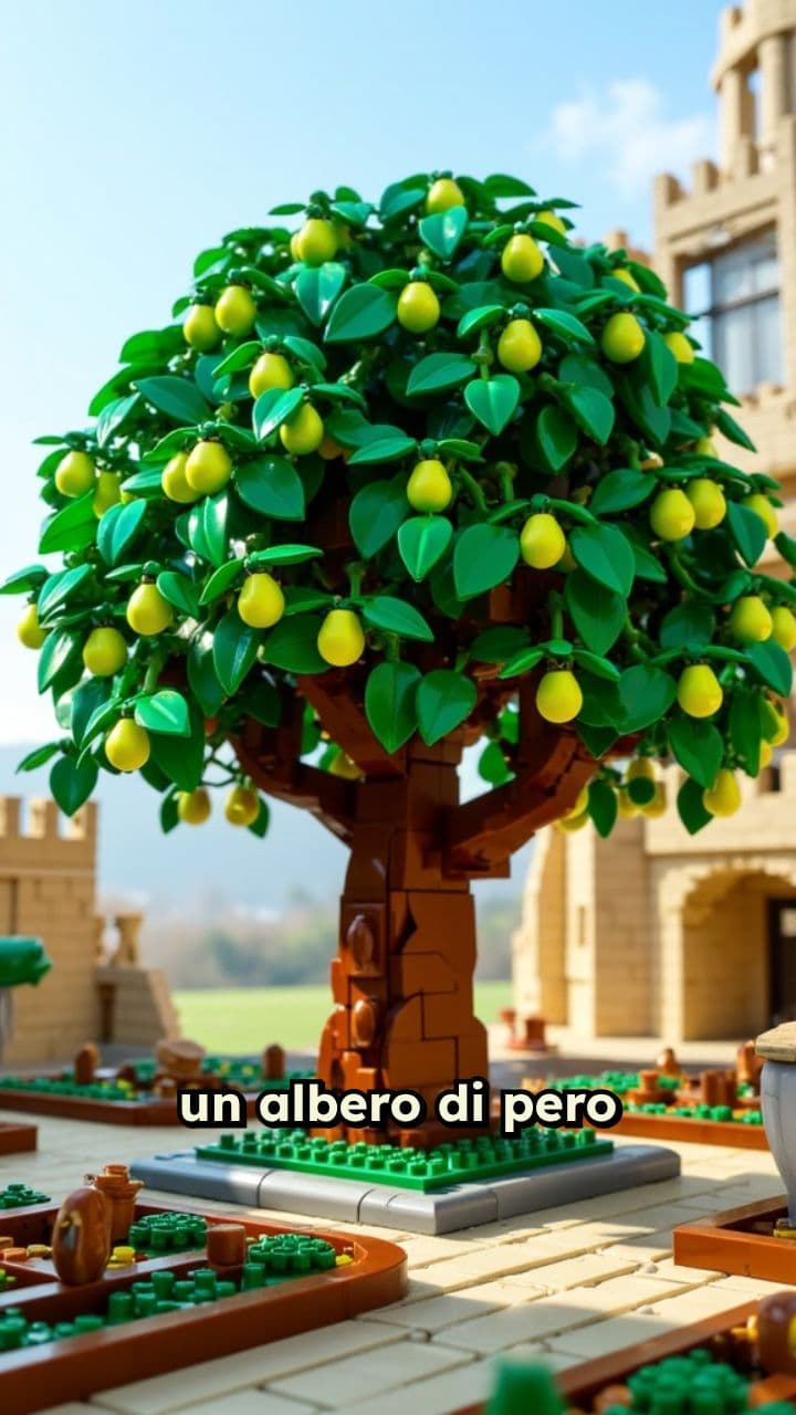 Il pero nel giardino del castello