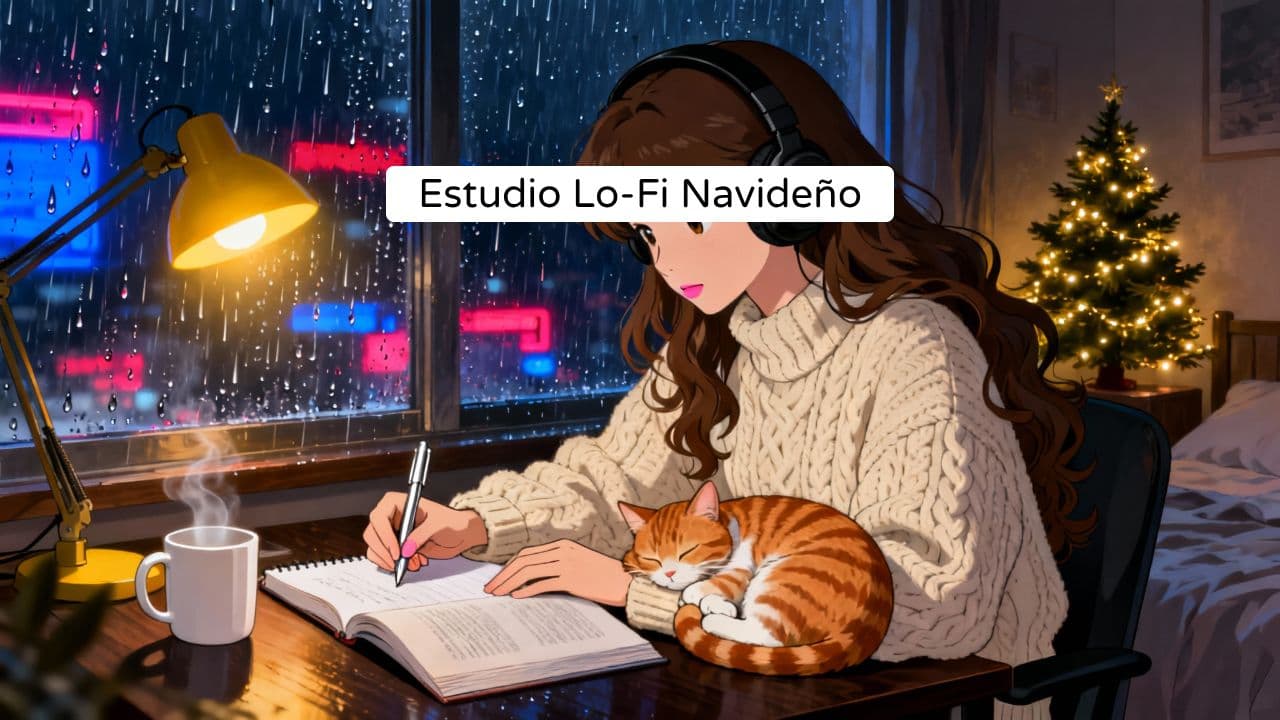 Lo-fi Anime Christmas Study