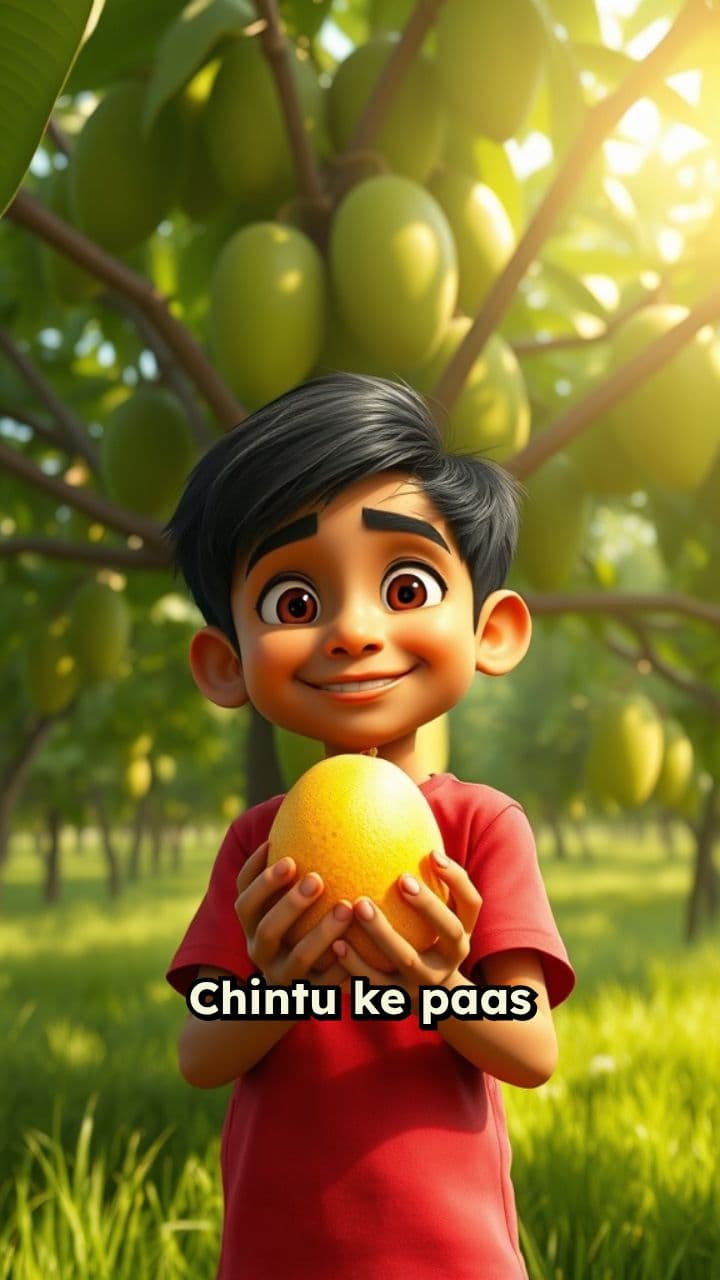 Chintu and Golu's Mango Lesson