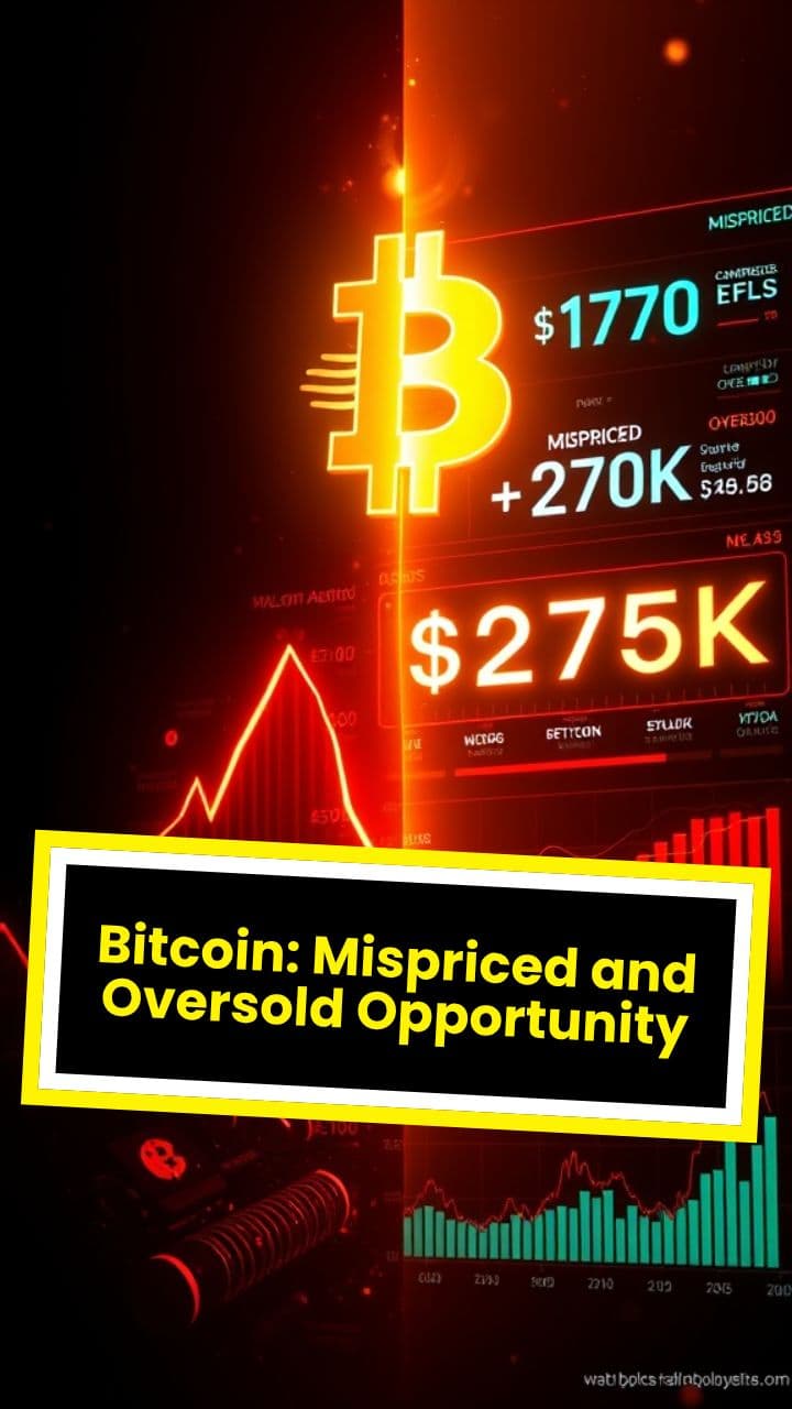 Bitcoin: Mispriced and Oversold Opportunity