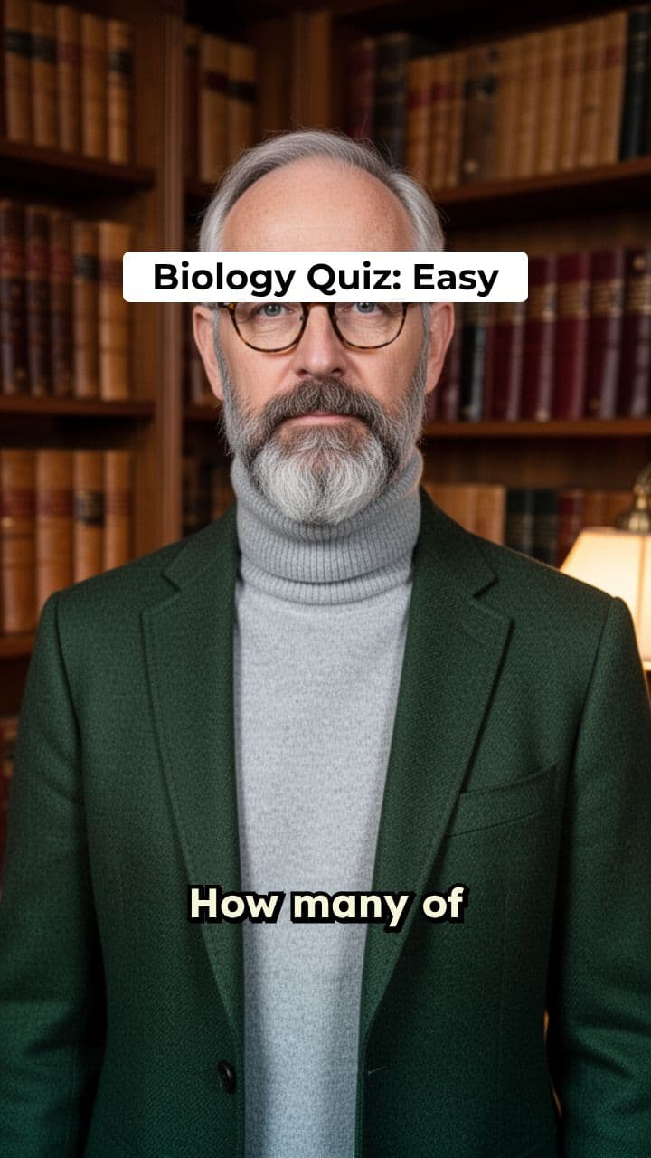 Easy Biology Quiz with Professor Julian