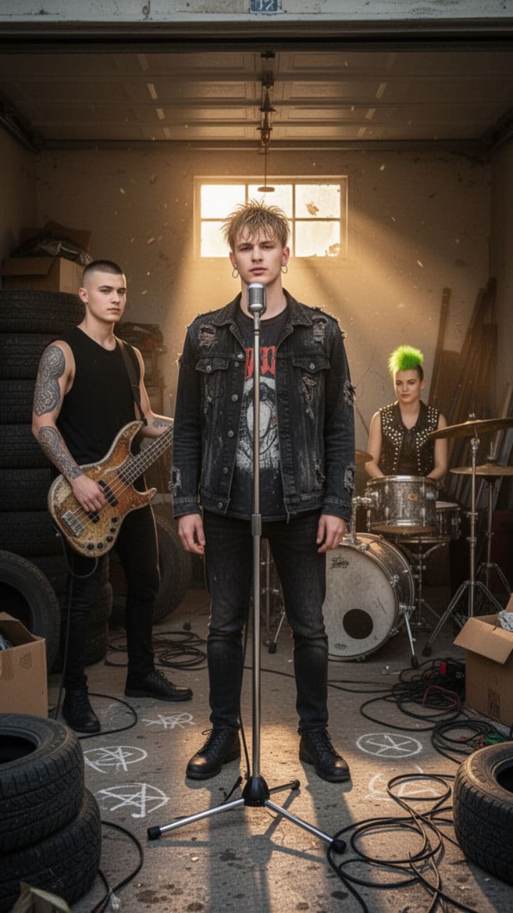 Панк слэп в гараже