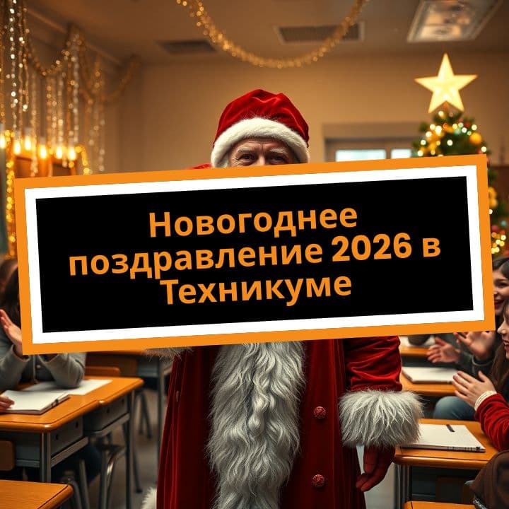 Новогоднее поздравление 2026 в Техникуме