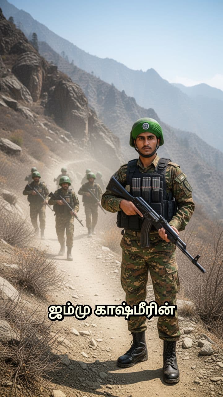 பாகிஸ்தானிய பயங்கரவாதிகளை தேடும் இந்திய ராணுவம்