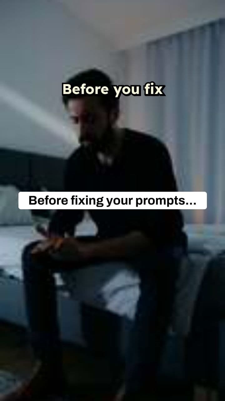 Before You Fix Prompts / After You Fix Prompts