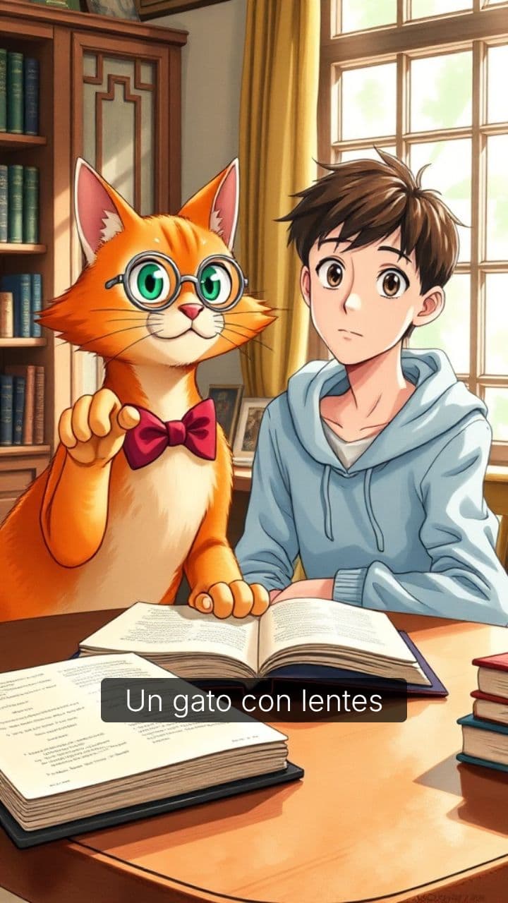 La clase de óptica del gato