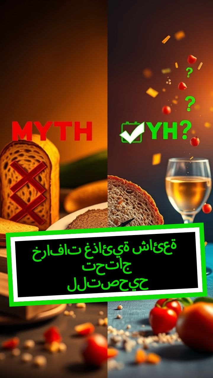 خرافات غذائية شائعة تحتاج للتصحيح