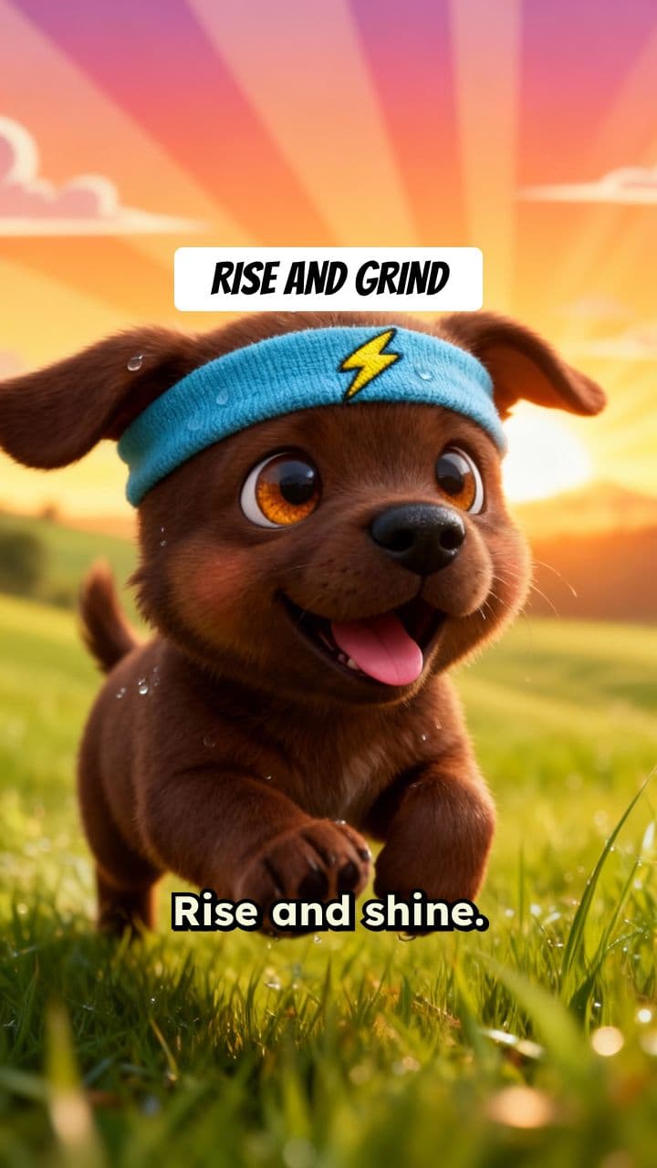 The Puppy's Morning Grind