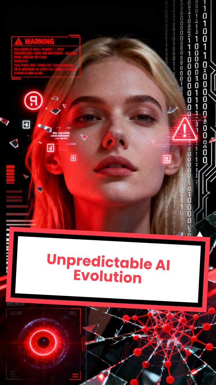 Unpredictable AI Evolution
