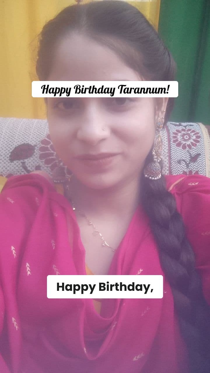 Happy Birthday Tarannum