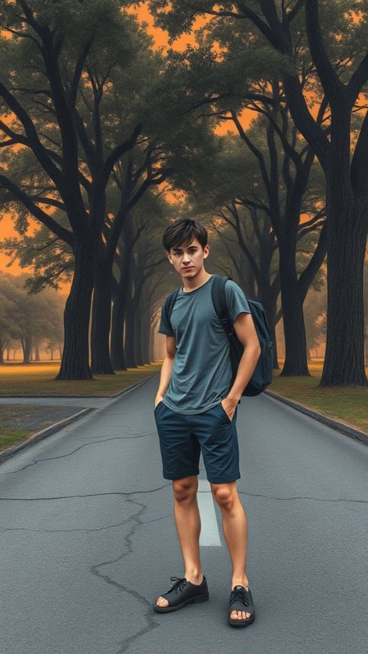 Спека вечора в парку