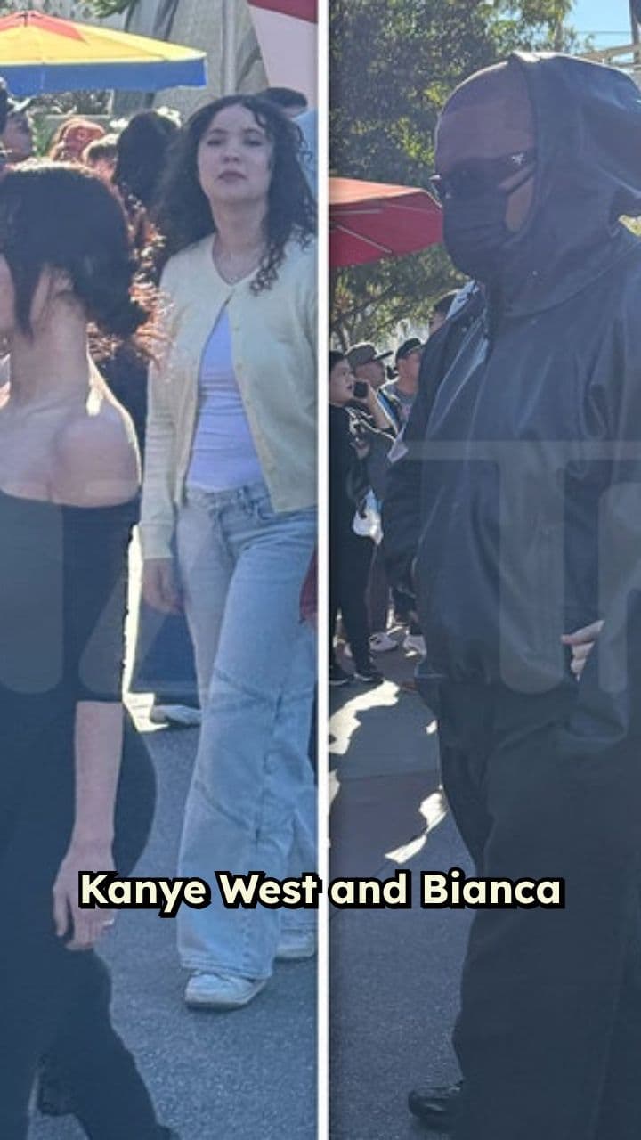 Kanye West Visits Disney California Adventure