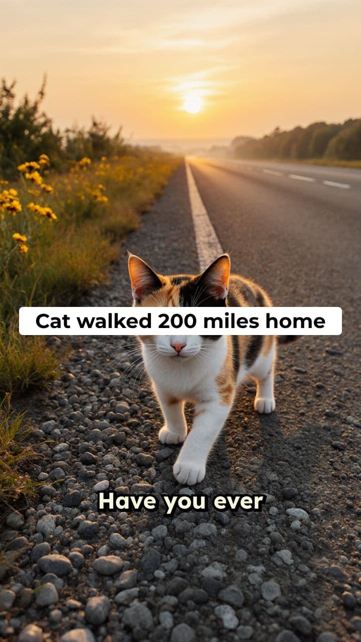 Cat Walked 200 Miles Home