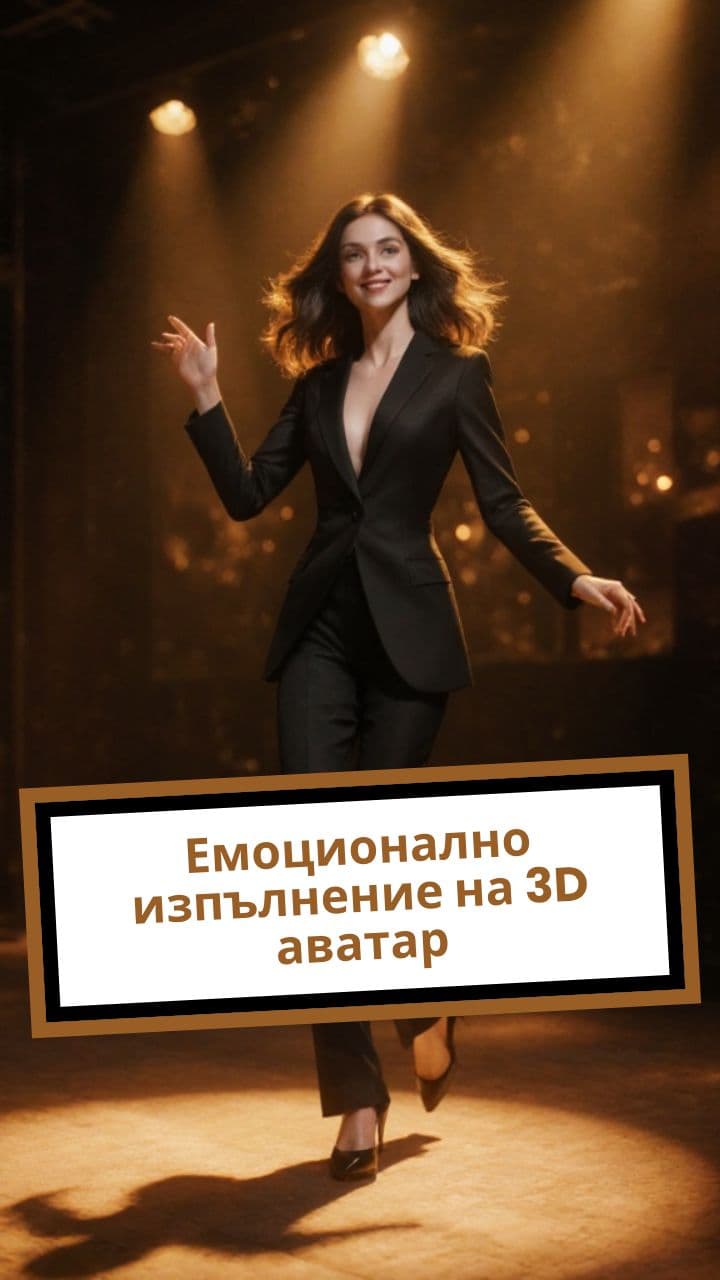 Емоционално изпълнение на 3D аватар