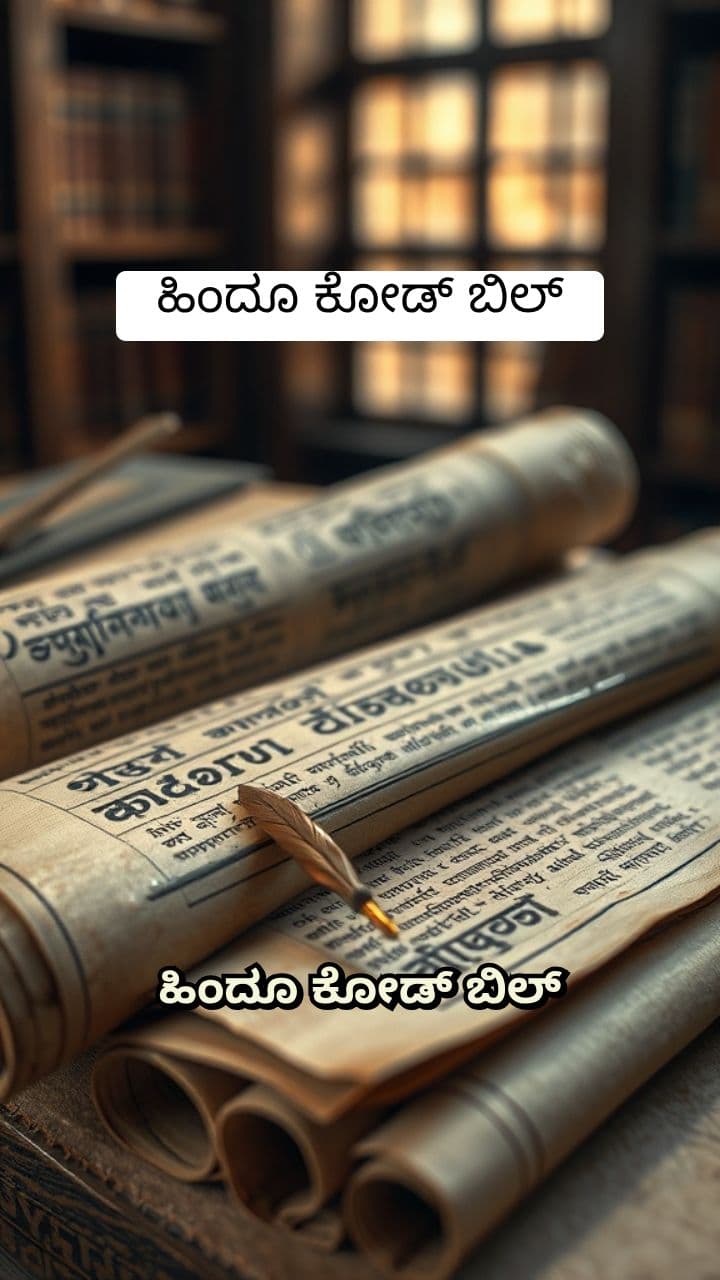 ಹಿಂದೂ ಕೋಡ್ ಬಿಲ್: ಒಂದು ಅವಲೋಕನ