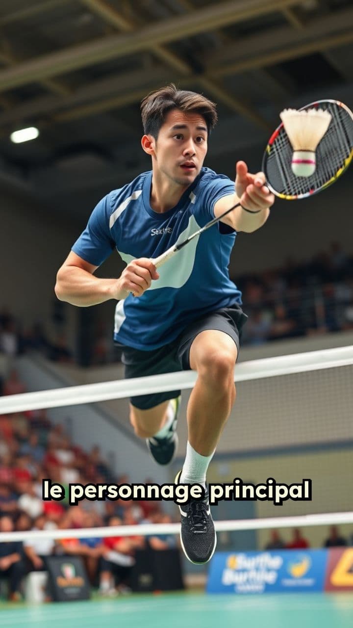 Eliott Chrétien en finale de badminton