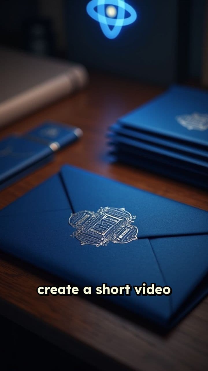 Blue House Science Exhibition Invitation