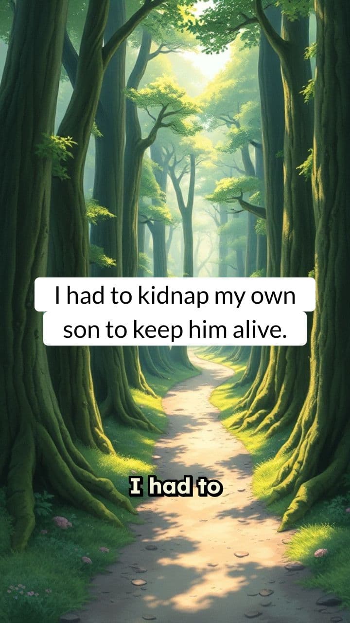 I had to kidnap my own son to keep him alive