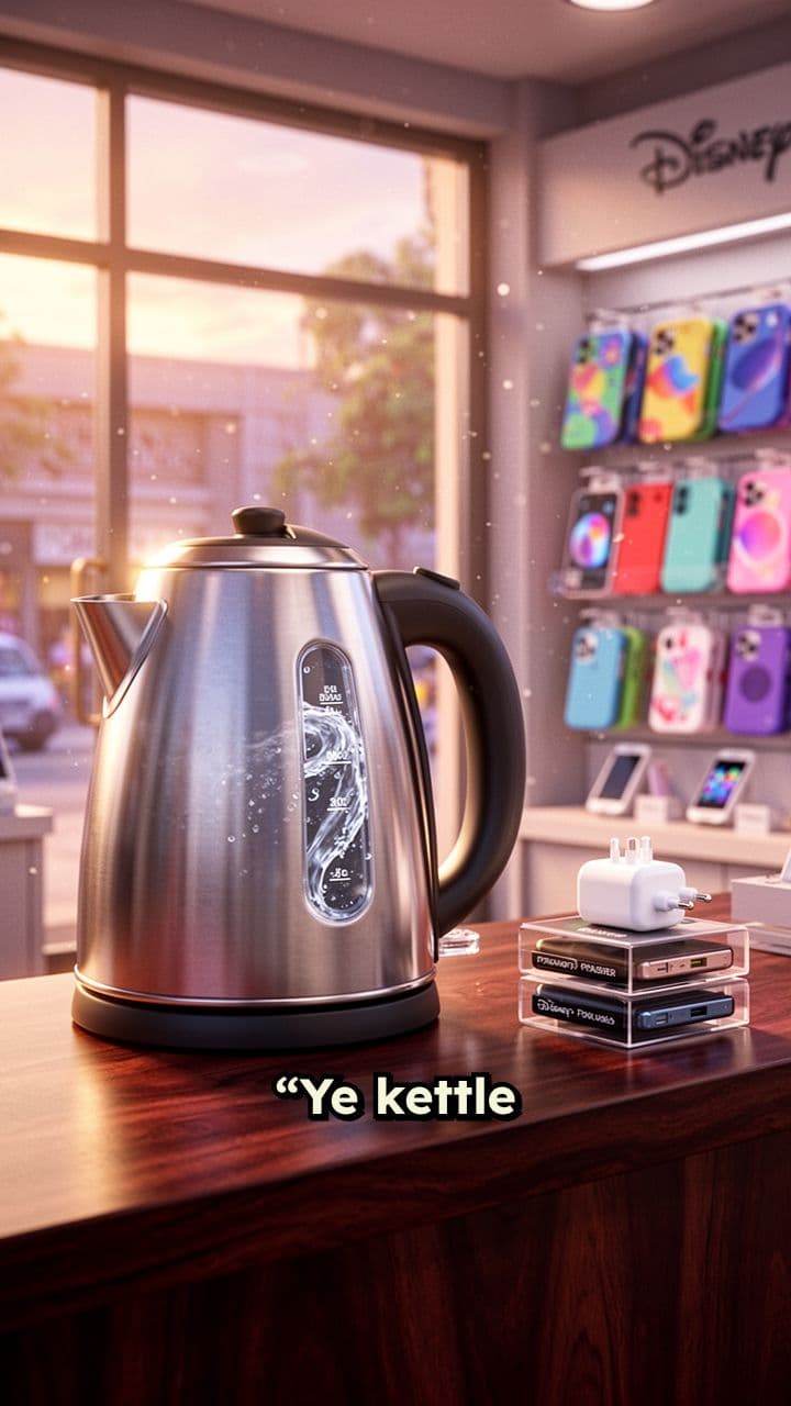 मोबाइल एक्सेसरीज़ स्टॉक पर केतली फ्री