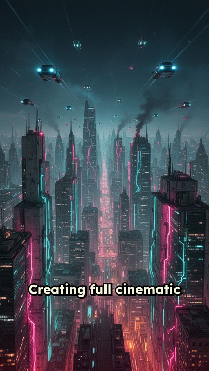 Three-Layer Cyberpunk Cinematic Workflow