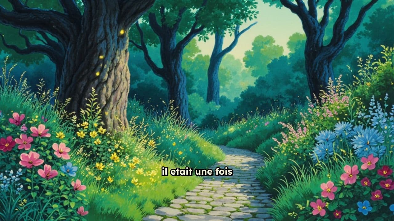 Lumière de la lune dans le jardin