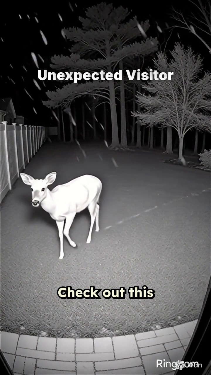 Unexpected Snowy Visitor