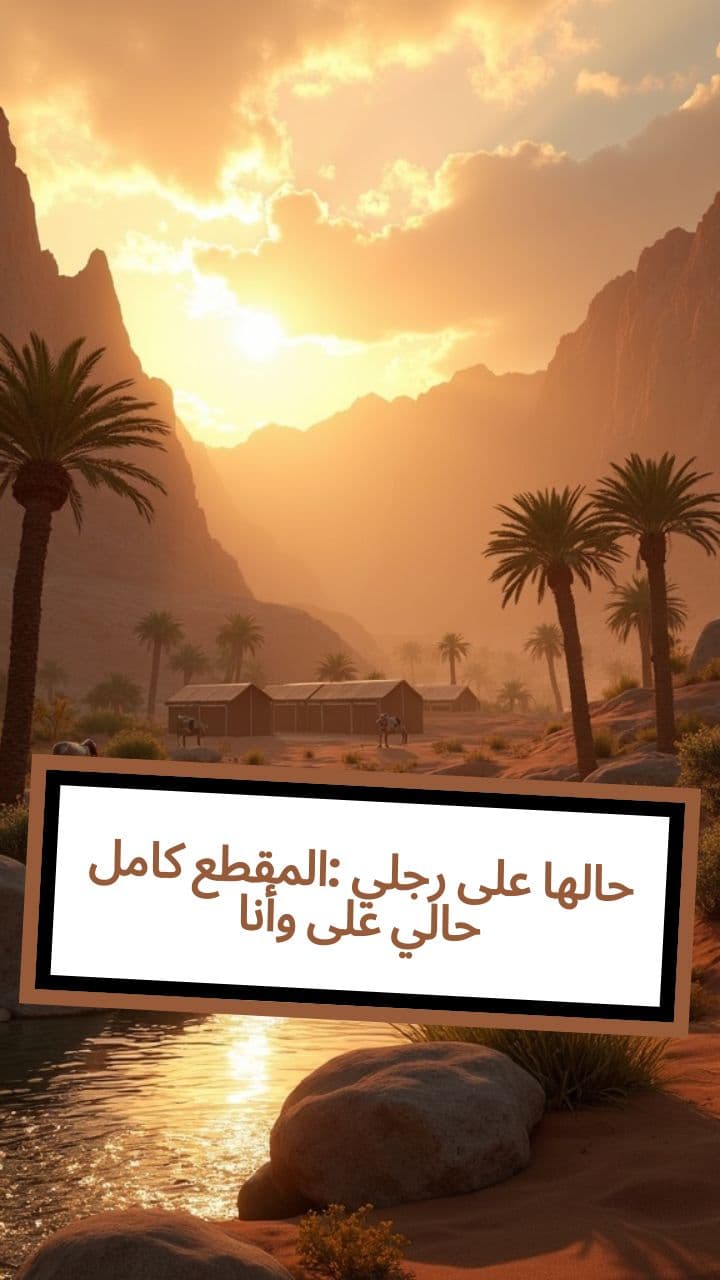 كامل المقطع: رجلي على حالها وأنا على حالي