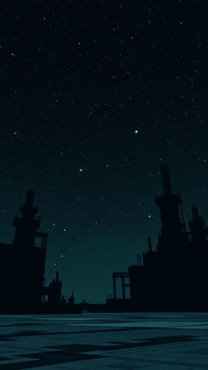 Abstract Futuristic Industrial Glitch