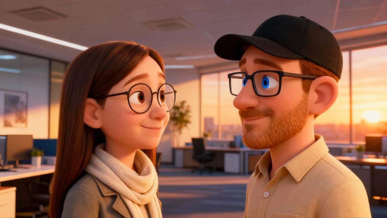 #7027-Golden Hour Office Romance