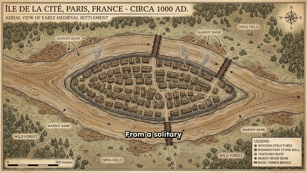 Paris Through the Ages: A Bird's Eye View