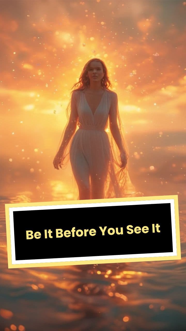 Be It Before You See It