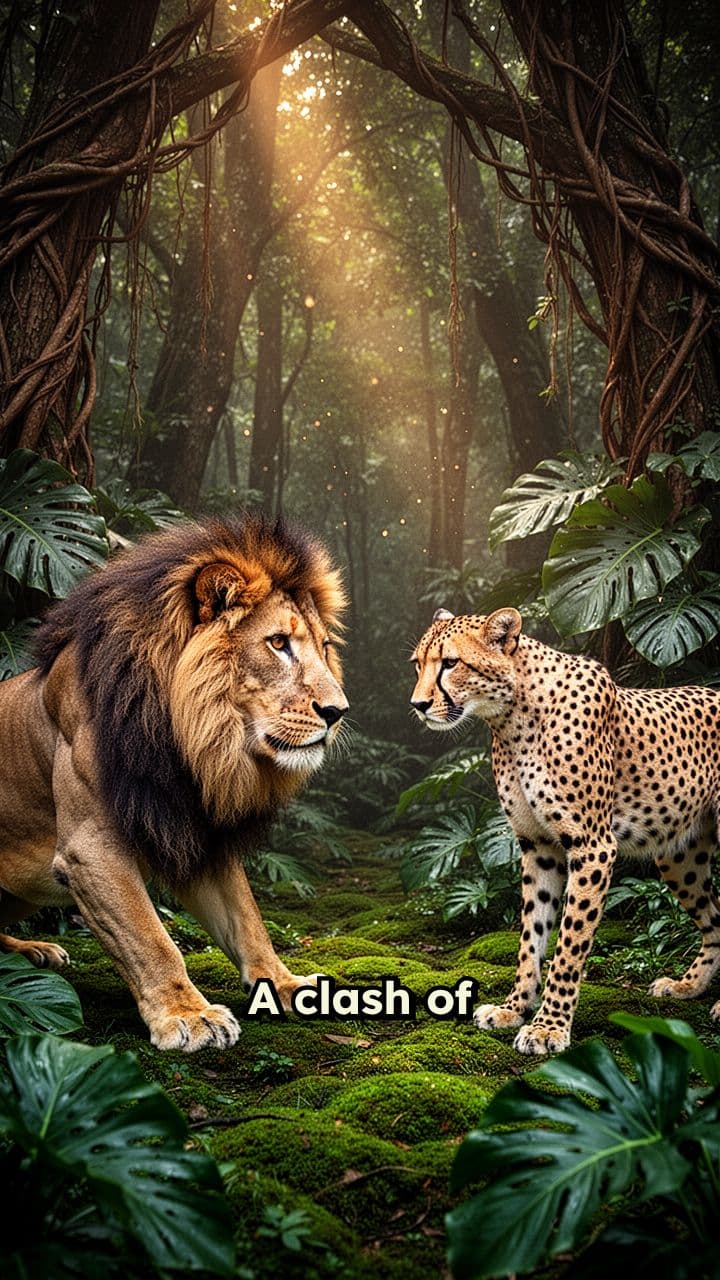 Jungle Clash: Lion vs Cheetah