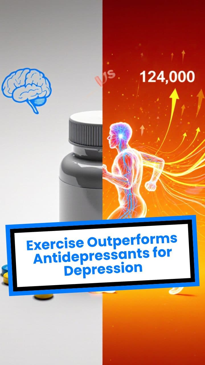 Exercise Outperforms Antidepressants for Depression