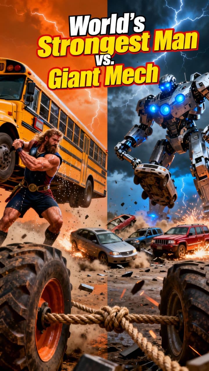 World's Strongest Man vs. Giant Mech