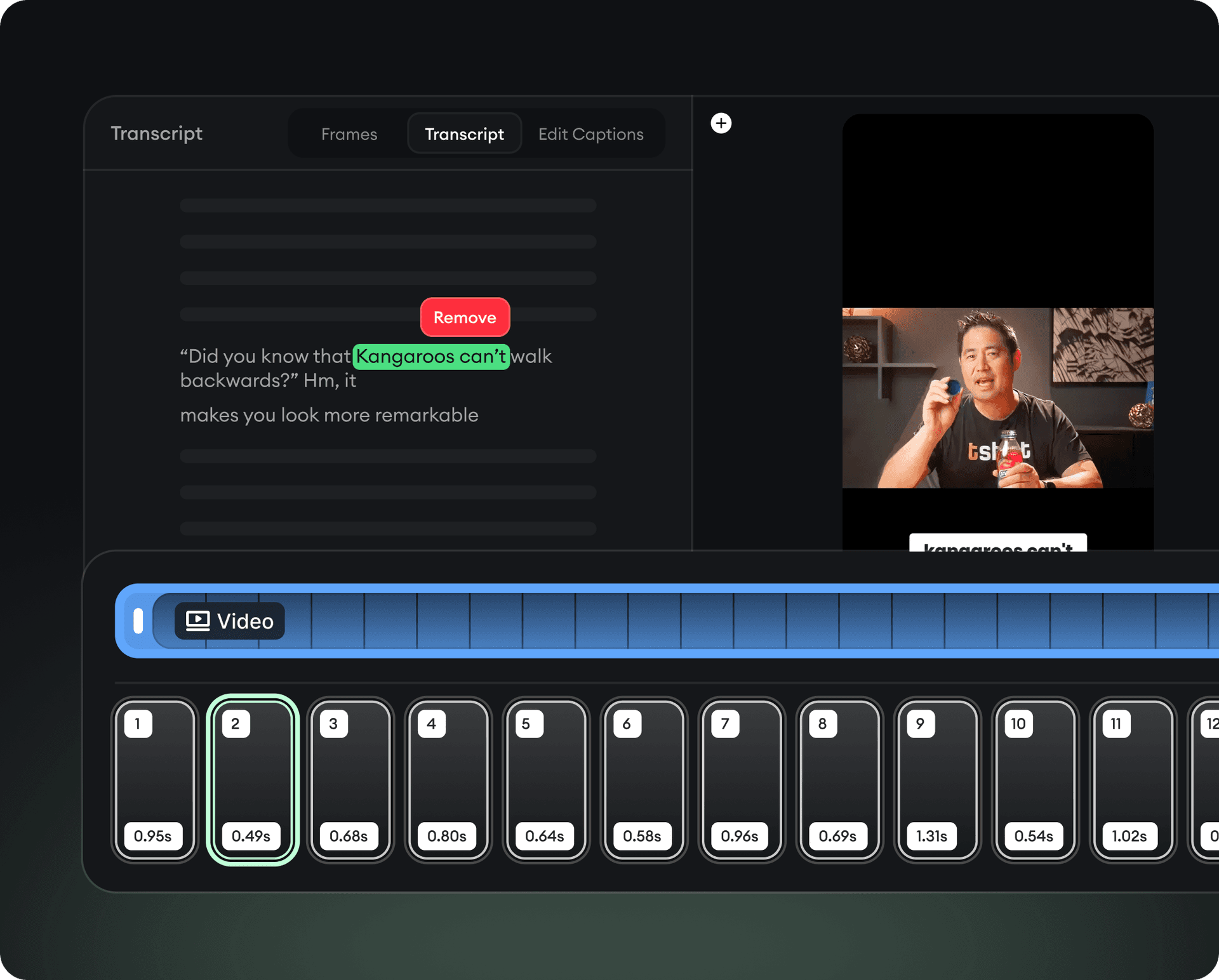 Edit Scenes, Visuals, Audio, and Timing With Total Control