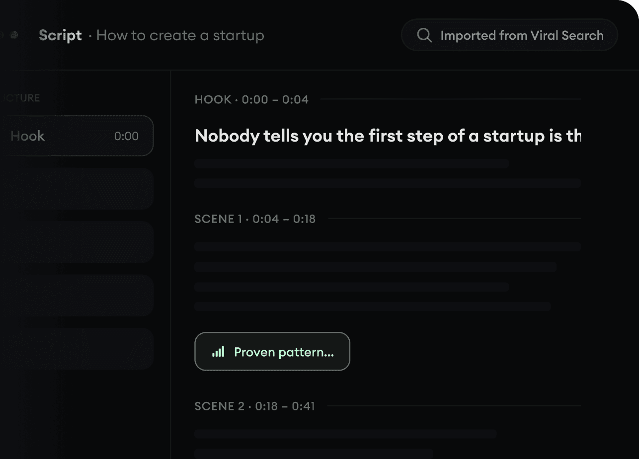 Transforme uma ideia em história.