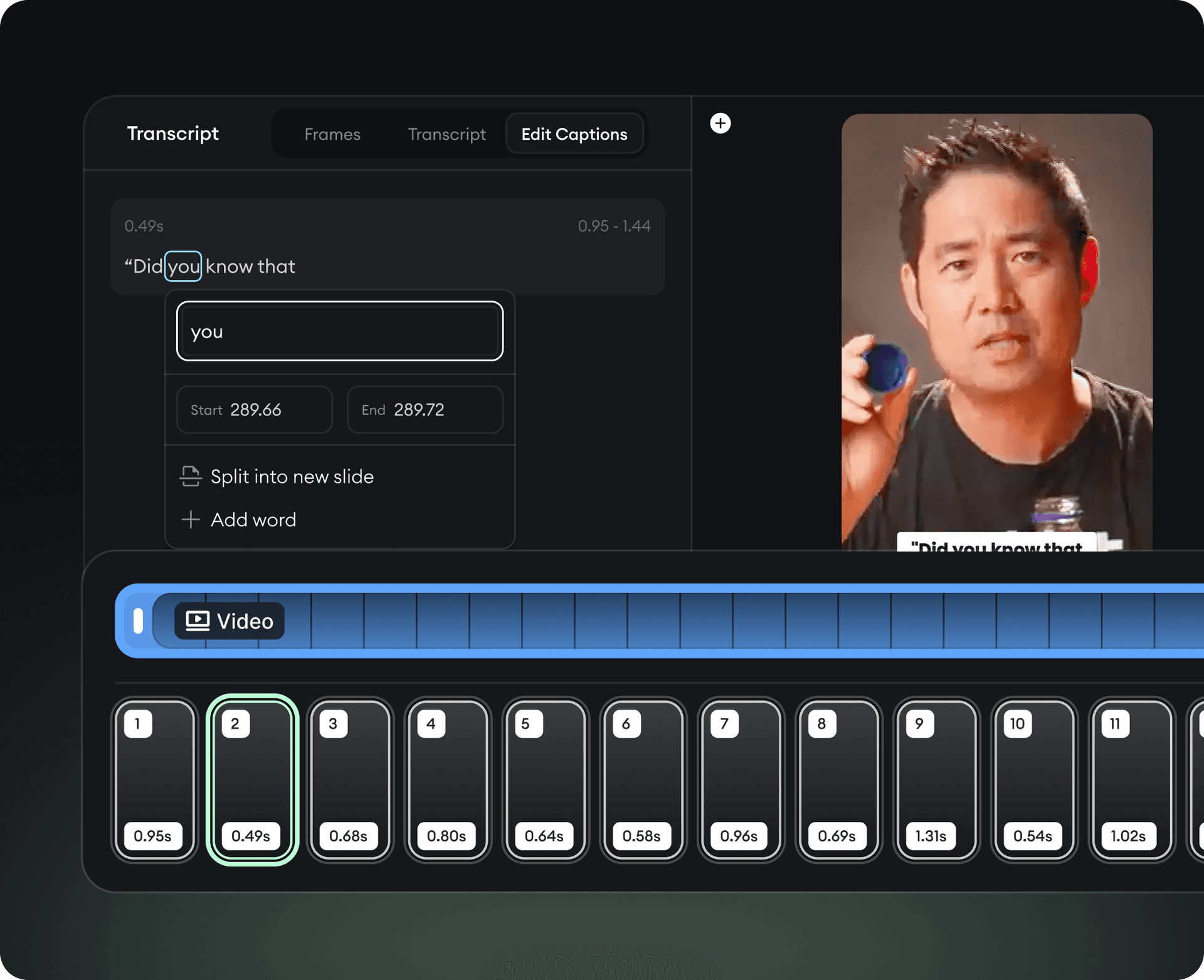動画の修正、トリミング、並べ替えを最速で
