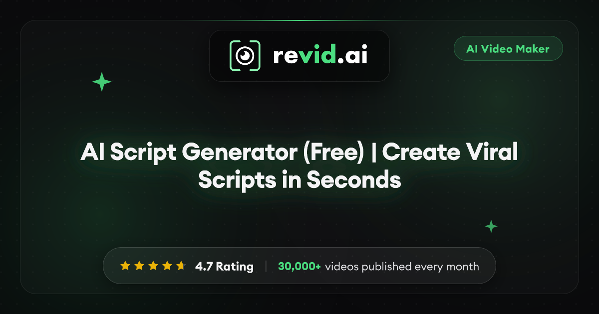 AI Script Generator (Free) | Create Viral Scripts in Seconds
