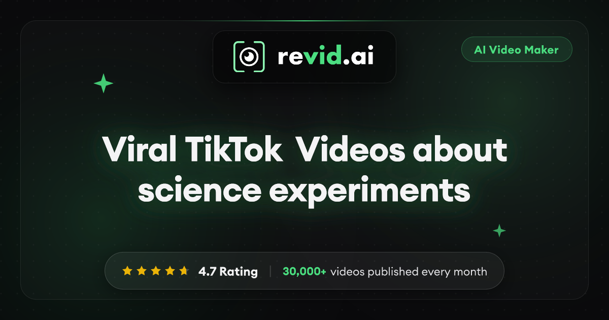 Viral TikTok Videos about science experiments