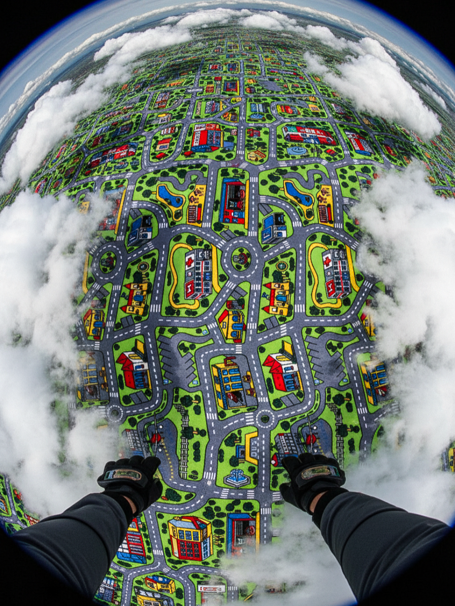 Exploring Car City Carpet Road Rug