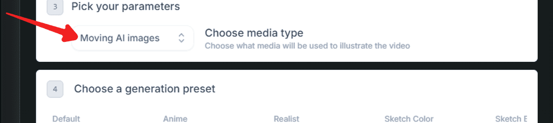 Step 3: Select Visual Parameters