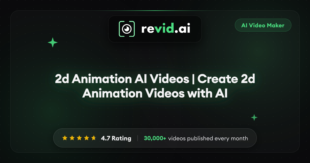 2d Animation AI Videos | Create 2d Animation Videos with AI