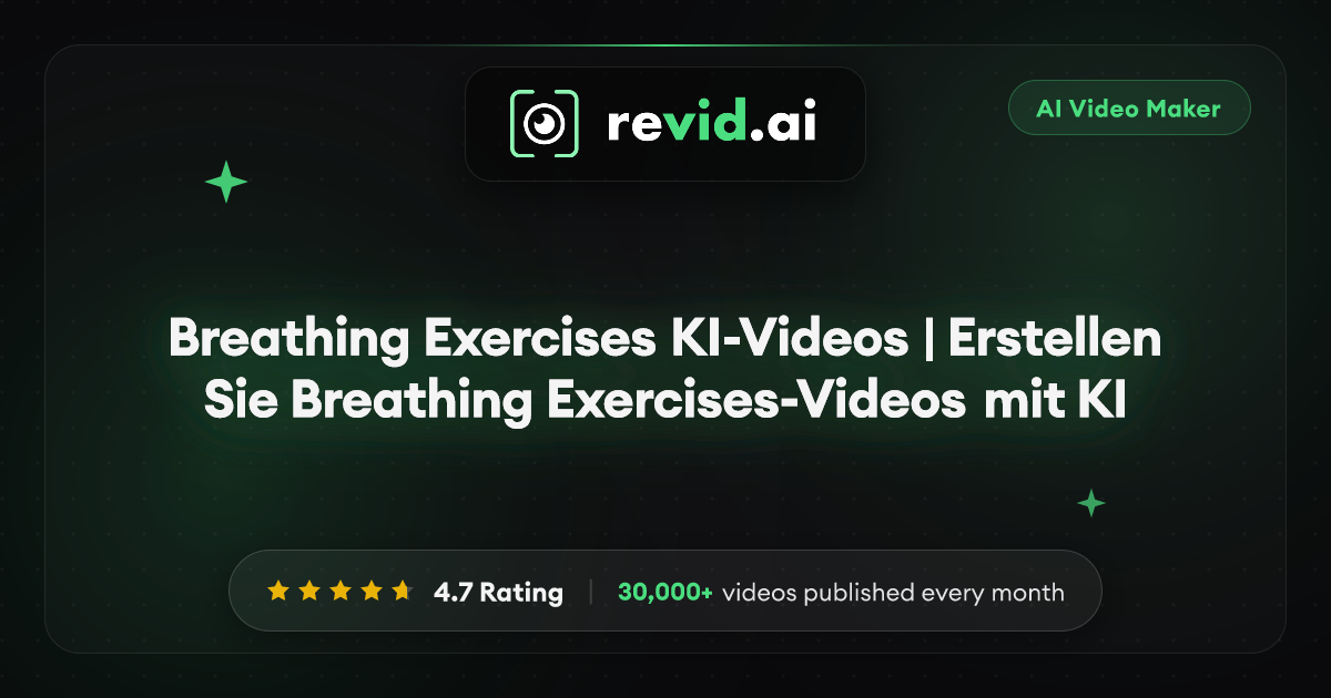 Breathing Exercises KI-Videos | Erstellen Sie Breathing Exercises ...