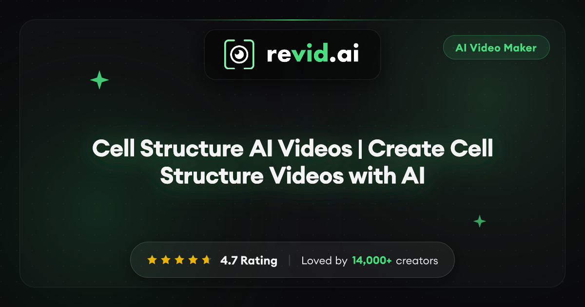 Cell Structure AI Videos | Create Cell Structure Videos with AI