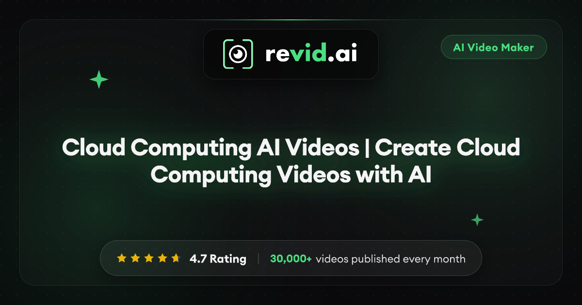 Cloud Computing AI Videos | Create Cloud Computing Videos with AI