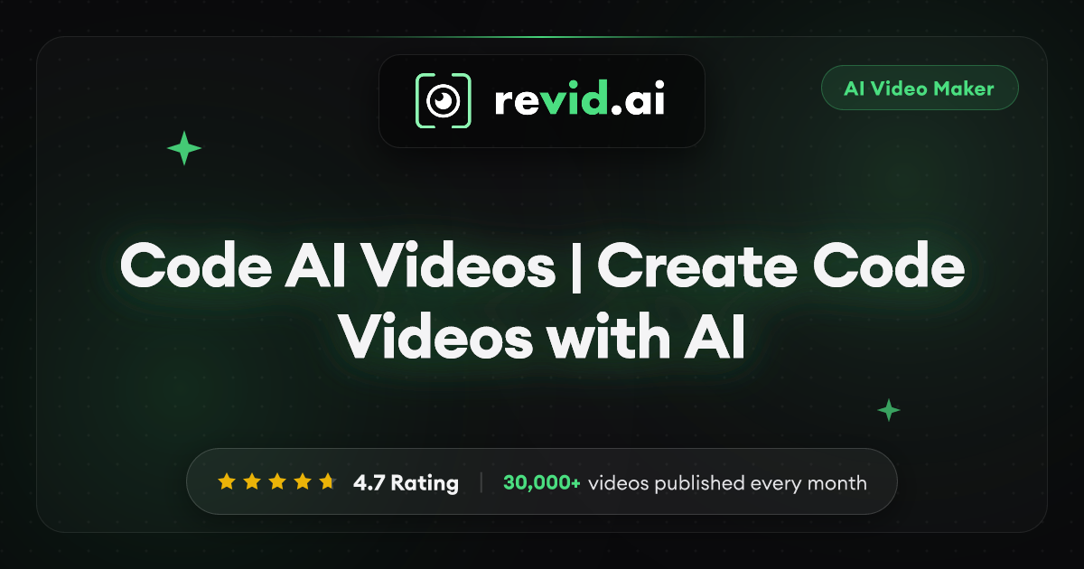Code AI Videos | Create Code Videos with AI