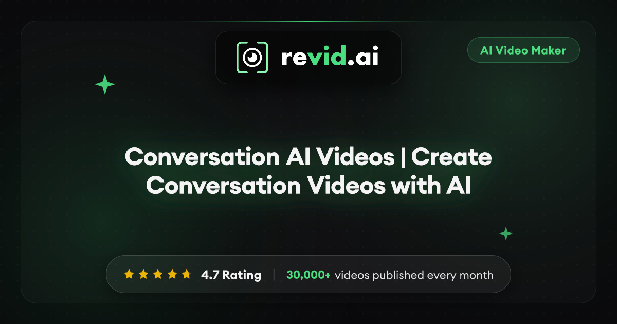 Conversation AI Videos | Create Conversation Videos with AI