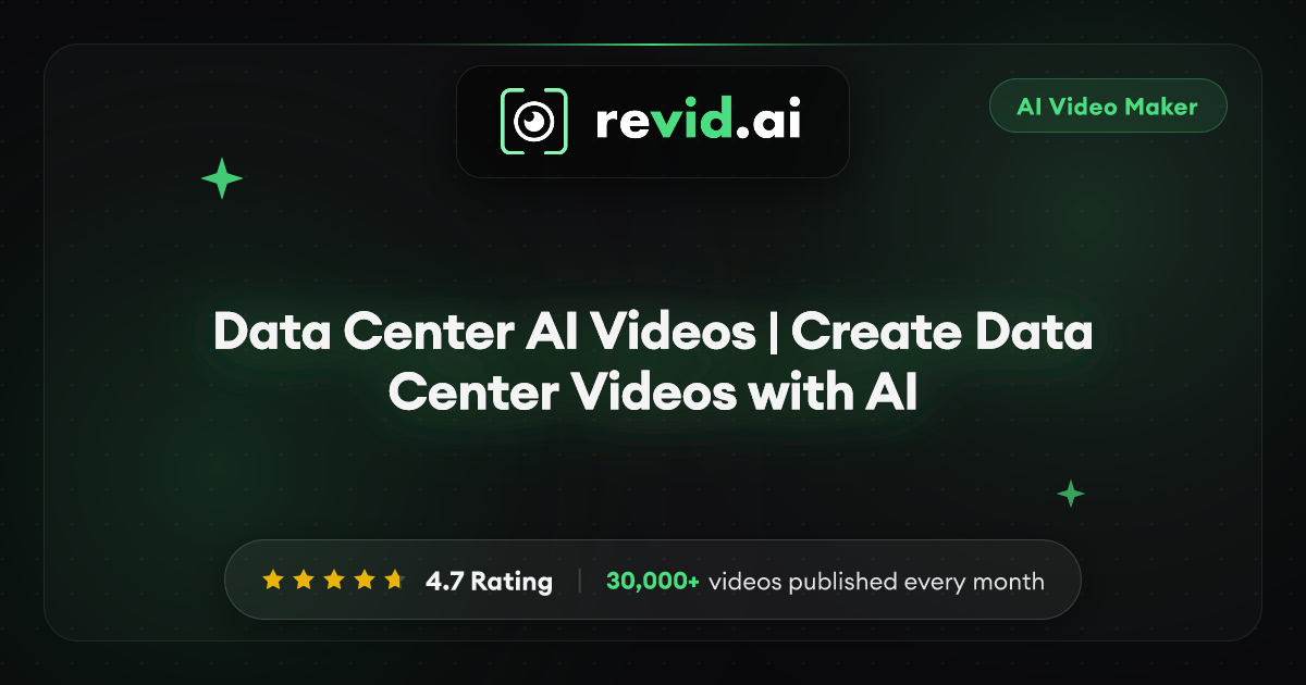 Data Center AI Videos | Create Data Center Videos with AI