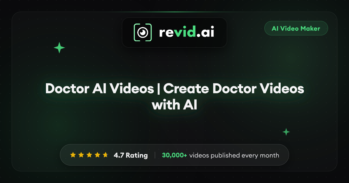 Doctor AI Videos | Create Doctor Videos with AI