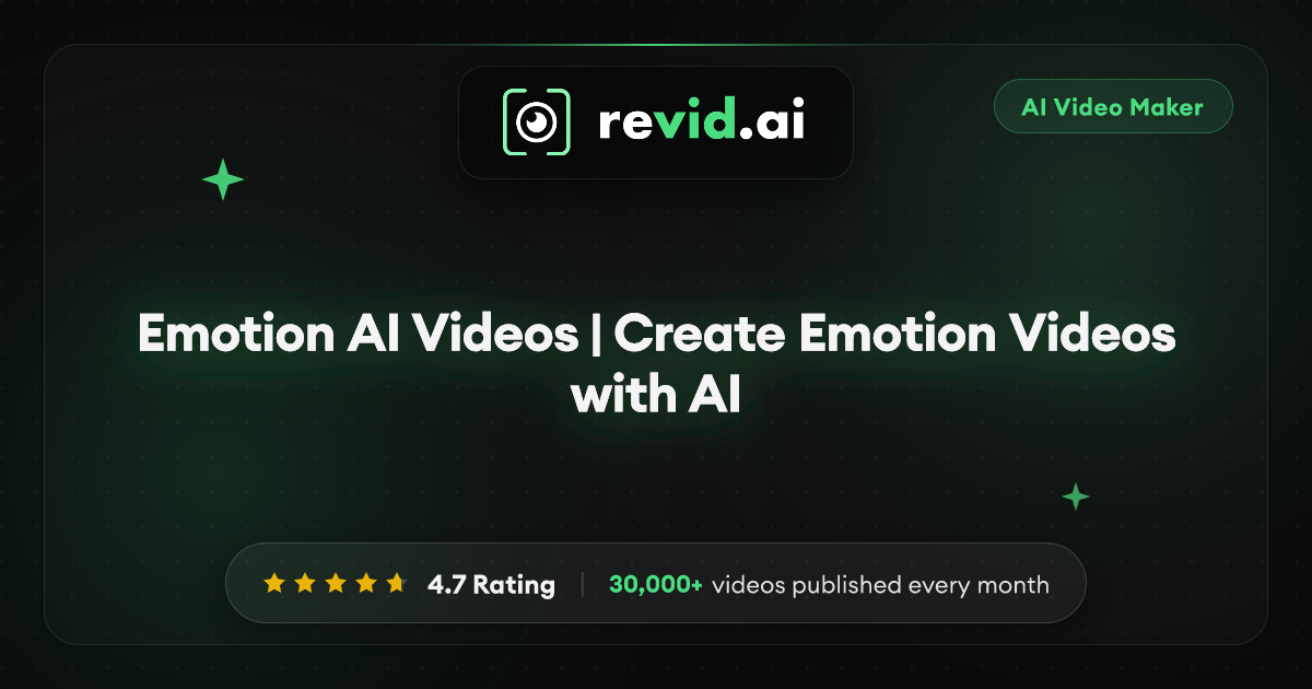 Emotion AI Videos | Create Emotion Videos with AI